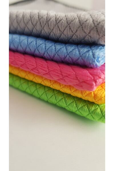 M.Y. TASO Mikrofiber Oto Cam Temizlik Bezi Baklava Desen Cam Bezi Toz Leke Bı...