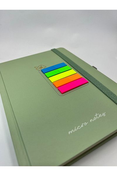 Gıpta Elastic Hard Cover Striped 120 YpIndex Gift Micro Notes