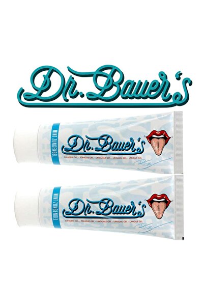 Dr Bauer جل معجون اللسان بالنعناع 75 مل × 2 قطعة - منظف منعش لللسان