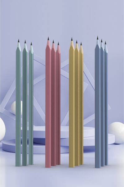 Tibbon Pen 12'li Kurşun Kalem Set 111--114*3