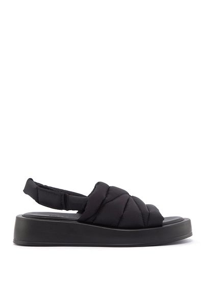 Sole Sisters Sandale Plate Negre - Anke