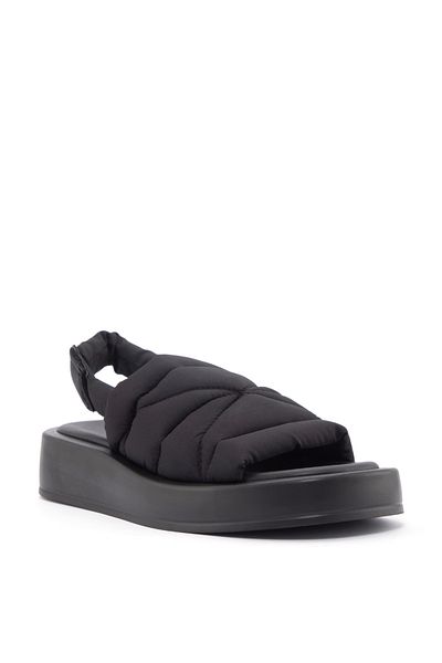 Sole Sisters Sandale Plate Negre - Anke