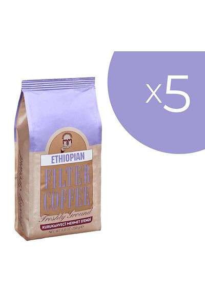 Mehmet Efendi Ethiopian Filter Kurukahveci Coffee 250 Gr X5