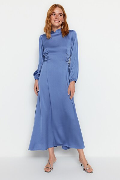 Trendyol Modest Abendkleid - Blau - A-Linie