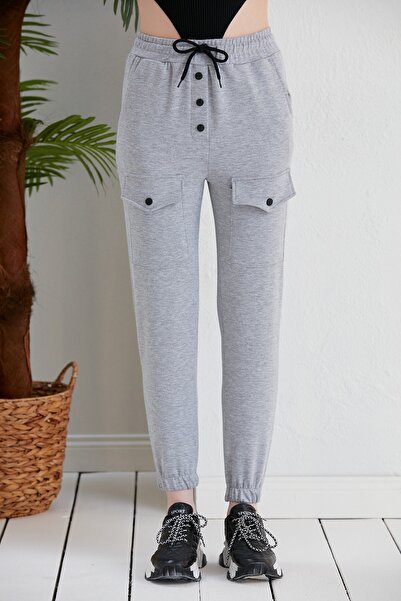 Green Hill Cepli Yazlık Çıtçıtlı Eşofman Altı.