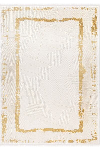 İpek Mekik Halı Gaspara 14956 Yumuşak Dokulu Etnik Ve Modern Desenli Makine D...