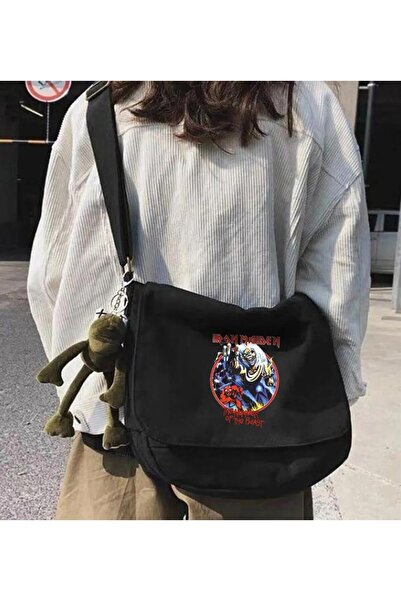 Toum سلسلة Gzm Rock - حقيبة ماسنجر مطبوعة للجنسين من Iron Maiden