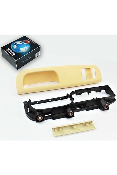 İDEAL OTOMOTİV فولكس فاجن جولف 4 بورا كوبيه مقبض الباب الزجاجي غطاء إطاري مجموعة 3b0867171a، 3b1867171e، 1j1867179a