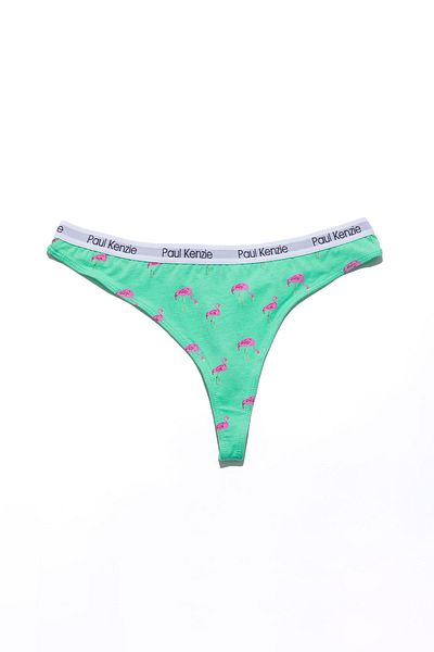 Paul Kenzie Patterned Women's String Panties - Couple Collection Pink Birdy