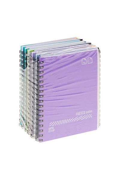 Gıpta Copertă Pp.copertă spirală Fresco Notebook A6 72/1 „Prețul este pentru 1 bucată”