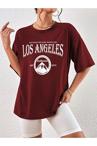 Machetta Cuidad De Los Angeles Printed Oversize Crew Neck Cotton T-shirt