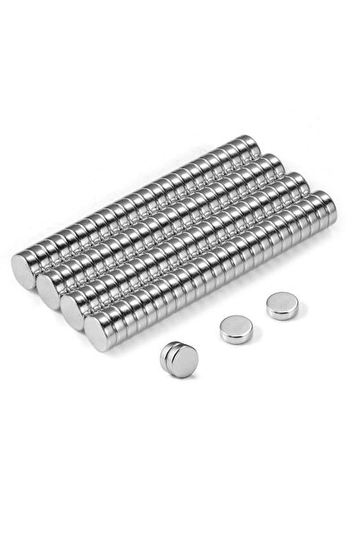 Hdg 100 Adet Minik Yuvarlak Neodyum Mıknatıs Magnetler Çap:5mm Kalınlık 1,5 Mm