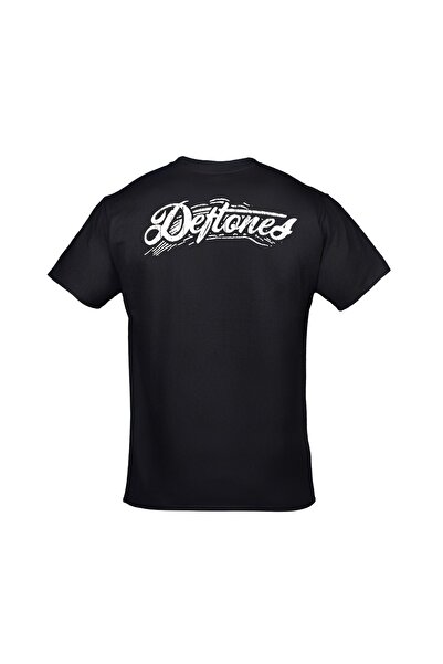 Orijin Tekstil Deftones Creep Across My Skull Front Back Printed Unisex Black T-shirt