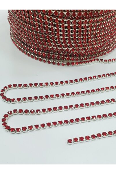 CRYSTALSHOP Panglică de piatră - Ss12 (2,5 mm) Roșu (5 METRI)