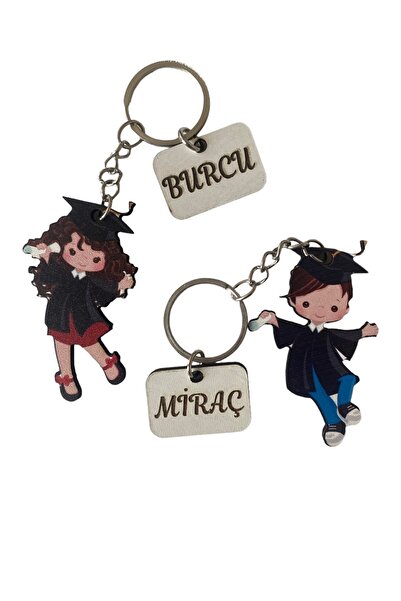 Yavuz Süs Kişiye Özel Mezuniyet Anahtarlık Hediyeliği(10 ADET)