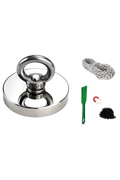 Hdg Magnet Fishing Neodyum Pot Mıknatıs Seti Çap 60 Mm Halat Mıknatıslı Çubuk