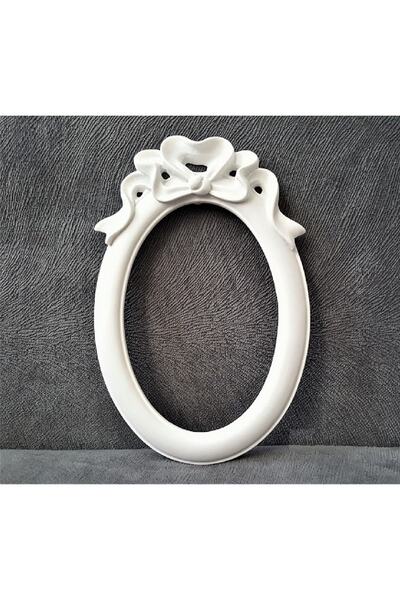 morlalem m Kurdele Kabartmalı 18cm Oval Çerçeve Silikon Kalıp K-232, Taş Tozu...