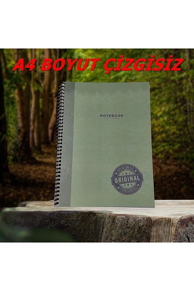 KESKİN COLOR A4 Unlined Light Paper 80 Sheets Ring Binder Cardboard Cover 60 Gr Ivory Paper