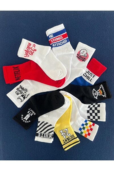 Touz Rainbow Eyl Dama Unisex Білі шкарпетки