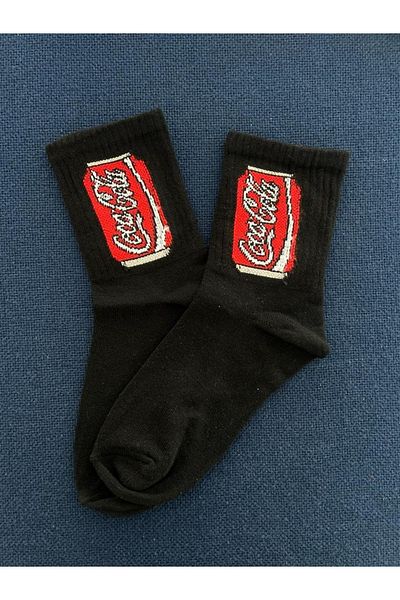 Touz Унисекс черни чорапи за колеж Cola