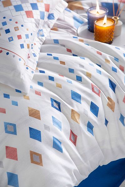 Özdilek Set de cuvertură de pilota unică Color Silices Albastru