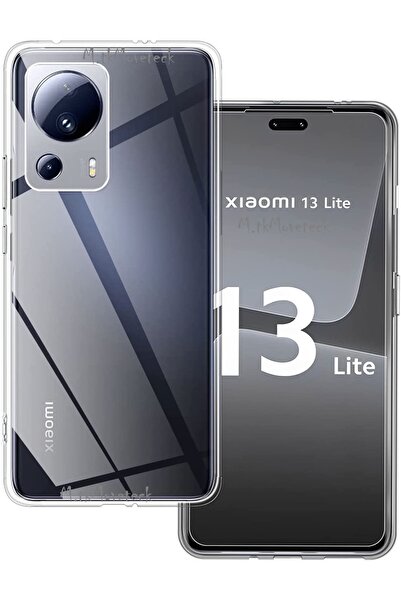 m.tk moveteck Xiaomi Mi 13 Lite Uyumlu Kılıf Kamera Lens Korumalı Şeffaf Esne...
