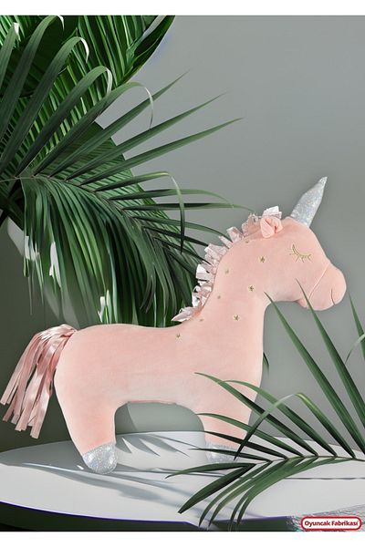 Oyuncakfabrikasi Plush Unicorn Soft Pillow 35 cm