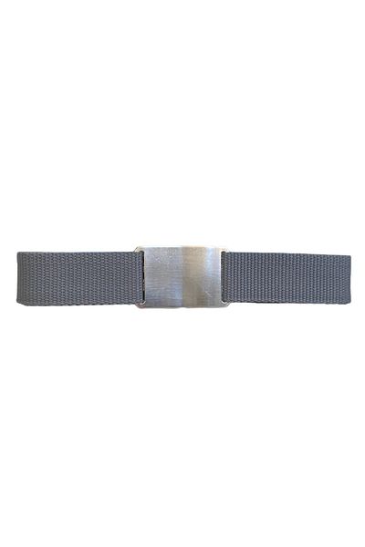 GoDeri 2023 New Season - Unisex Nickel Matte Flat Buckle and Gray Column Belt 4 Cm
