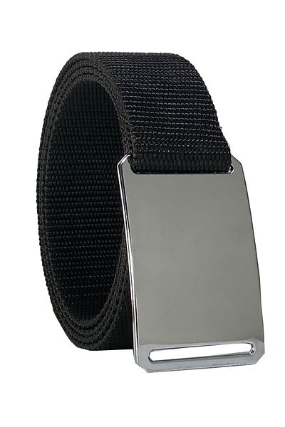 GoDeri 2023 New Season - Unisex Μαύρη ματ ζώνη με πόρπη από νικέλιο, 4 cm
