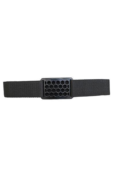 GoDeri Noul sezon 2023 - Centura unisex cu cataramă neagră în fagure 4 cm = negru.fagure