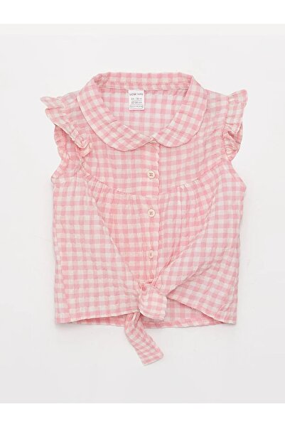 LC Waikiki Lcw Baby Bebe Yaka Ekose Kız Bebek Gömlek