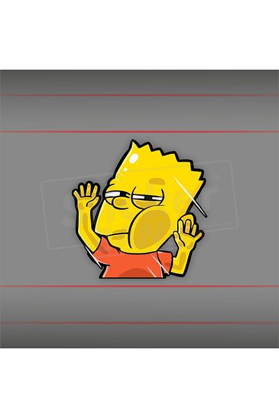 Sticker Bank Simpson-2 Car Sticker