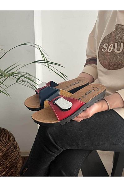 Behtah Kundura Velcro Summer Comfortable Non-Slip Sole Home Beach Daily Street Slippers