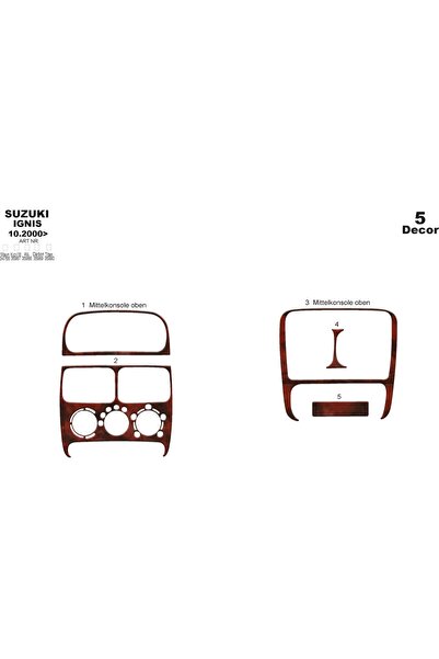 meriç cockpit design ميريتش ®   سوزوكي إيجنيس توربيدو أمامي مطلي بالماهوجني 5...