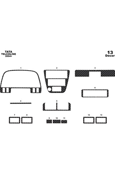 meriç cockpit design ميريتش ®   تاتا تيلكولين 4x4 أمامية توربيدو مطلية بالكرب...