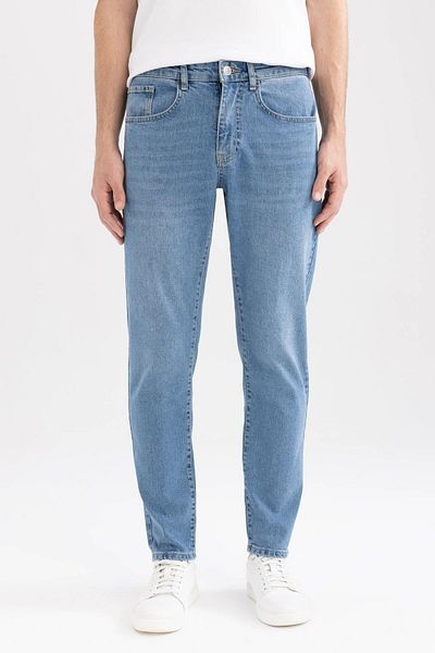 DeFacto Τζιν παντελόνι Narrow Fit Slim Fit - Κανονική μέση, συρρικνούμενο πόδι A4333ax23sm