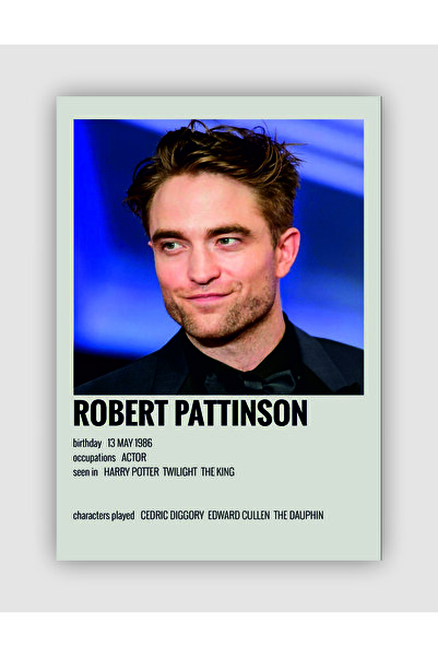 fırsatlar diyarı Robert Pattinson Film Info Card Bilgi Kartı Duvar Posteri