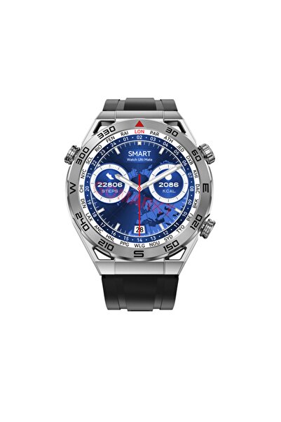 GoMarkt Iphone 13 Pro Uyumlu Watch Ultimate Dt Ultra Mate Arama Özellikli Akı...
