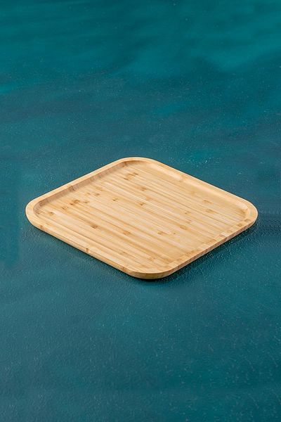 ACAR Bamboo Square Plate - 20 Cm