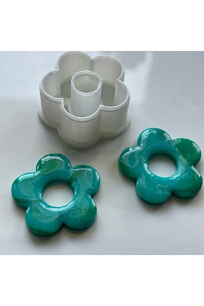 Owl Global Polymer Clay Mold Flower Pattern Set 9 Pieces Polymer Clay Mold