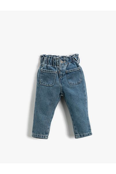Koton Pantaloni de blugi cu buzunar elastic în talie