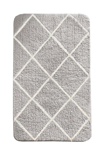 Chilai Home Alinda Grey Cotton Σετ 2 χαλιών μπάνιου 100% φυσικό οργανικό βαμβάκι, πλένεται. 8683264339943   Bpmk