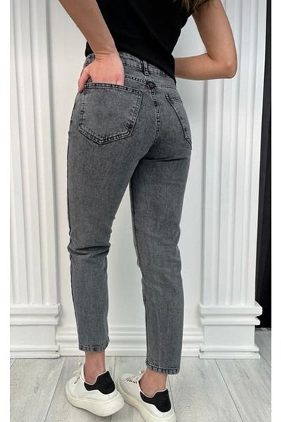 Pubi Omoda-smoked Colorfast Mom Jean Γυναικείο Boyfriend Ψηλόμεση Power Lycra