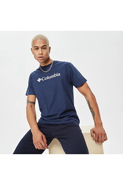 Columbia Ανδρικό μπλουζάκι 9110141-466 Cs0287 Csc M Basic Big Logo Brushed Ss Tee