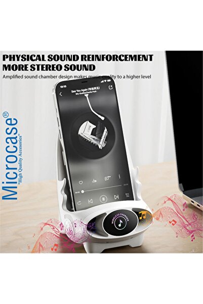 Microcase Universal 15w 3in1 Hopörlörlü Koku Mekanizmalı Kablosuz Hızlı Şarj Standı - Al3778