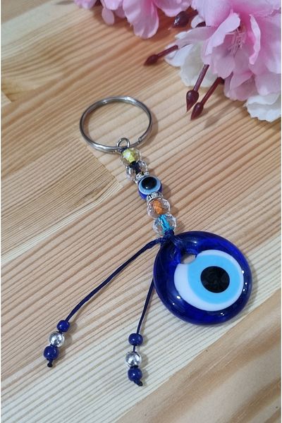 erdoğan hobi Crystal Charm Keychain Ornament Car Ornament Bag Ornament Evil Eye Beaded Gift Keychain