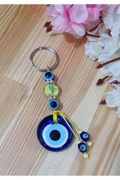 erdoğan hobi Keychain Charm Murano Neon Ornament Car Ornament Bag Ornament Evil Eye Beaded Gift Keychain