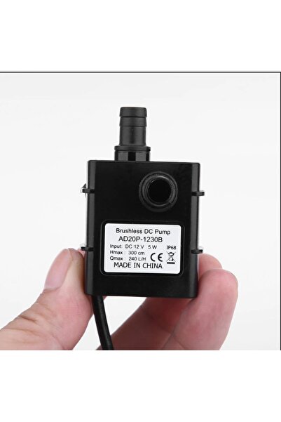 OEM 12 Volt Mini Süs Havuzu Dalgıç Su Pompası Saat/240 Litre (boy 5,5 Cm . En 3,5 Cm . Yükseklik 4,2 Cm)
