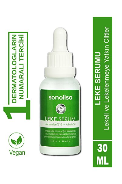 SONOLİSA Anti Blemish Leke Karşıtı Serum %10 Niacinamide %1 Arbutin Cilt Seru...