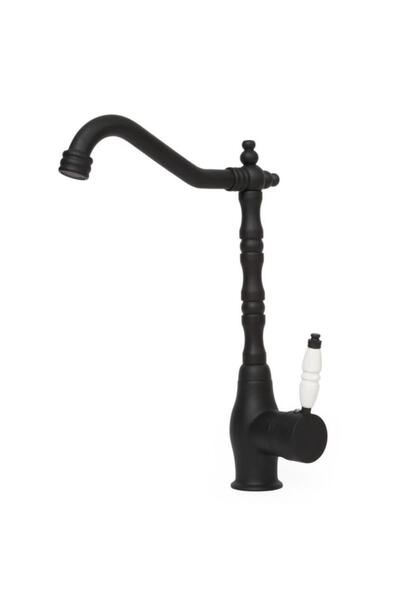 Doğan Su Armatürleri Lüx Siyah Rustik Mutfak Evye Bataryası